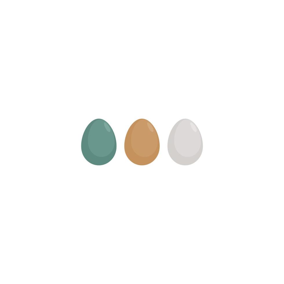 design de logotipo ou ícone de ovos vetor