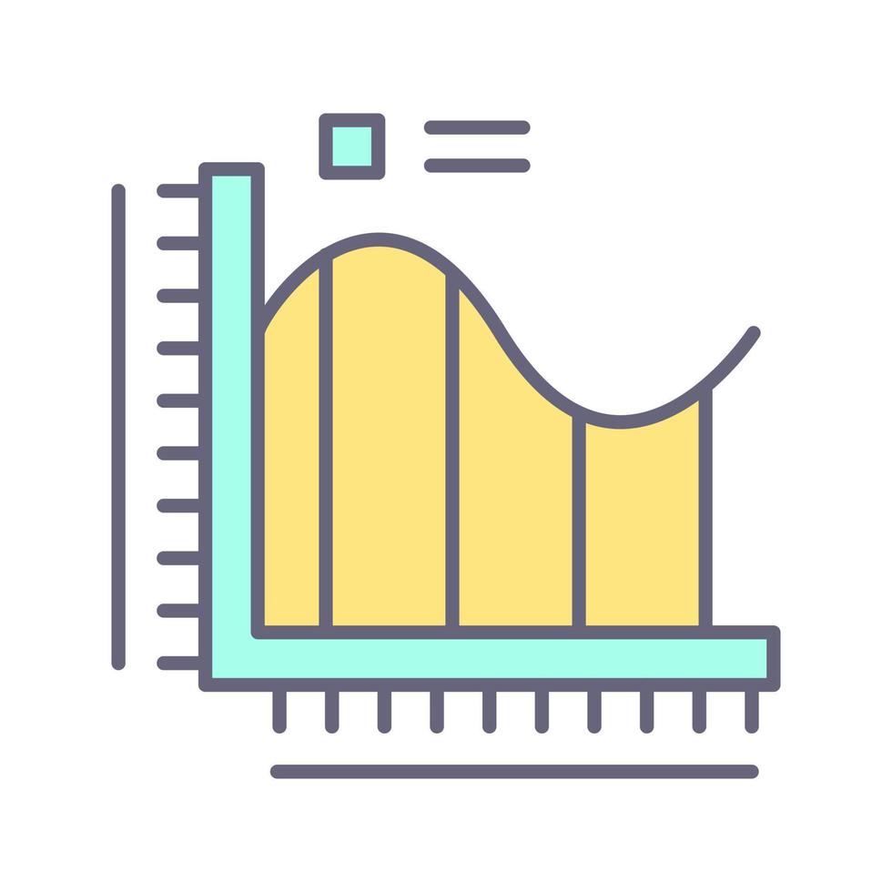 ícone de vetor de gráfico de barras