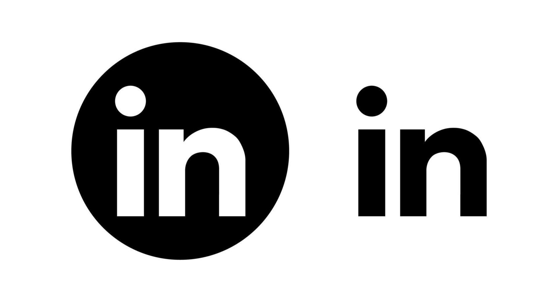 vetor do logotipo do linkedin, símbolo do linkedin, vetor grátis do ícone do linkedin