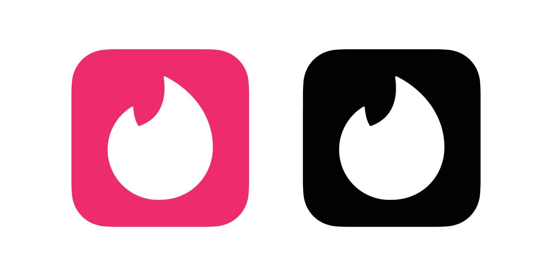 vetor de logotipo do aplicativo tinder, vetor gratuito de ícone do aplicativo tinder