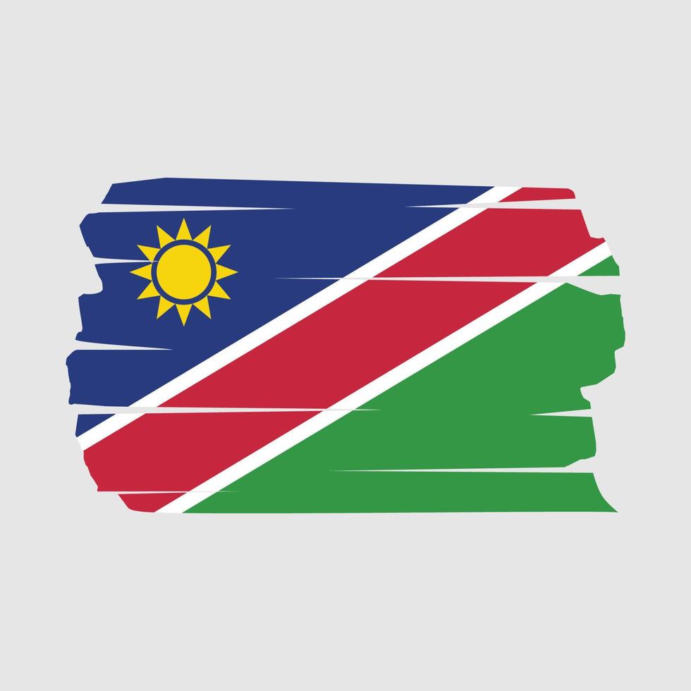 escova de bandeira da namíbia vetor