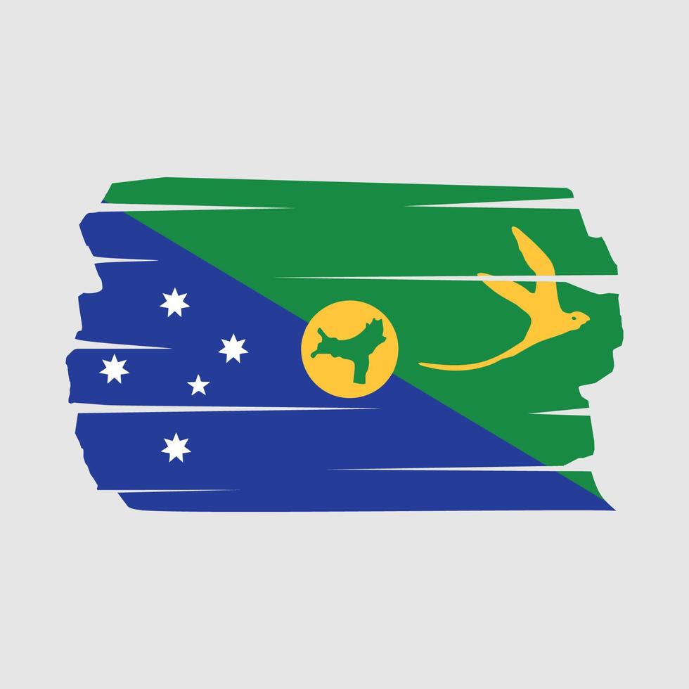 escova de bandeira das ilhas natalinas vetor