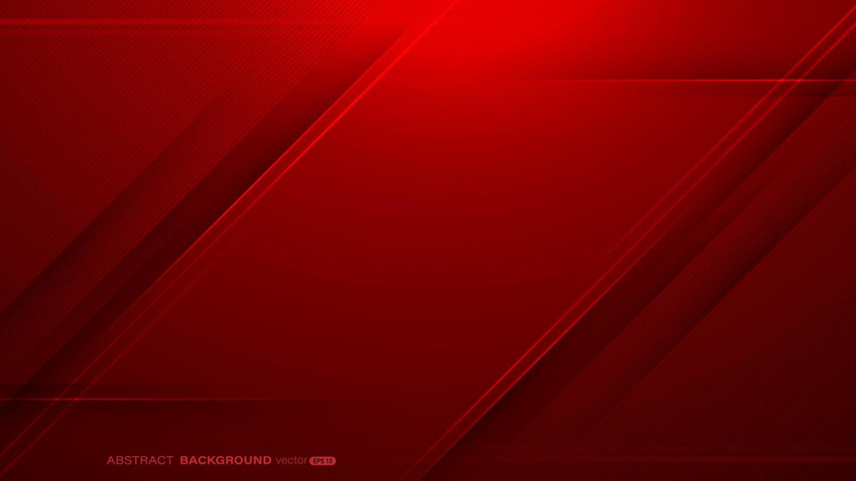 fundo vermelho abstrato com linhas de listras e luz. elemento moderno para banner, flyer vetor