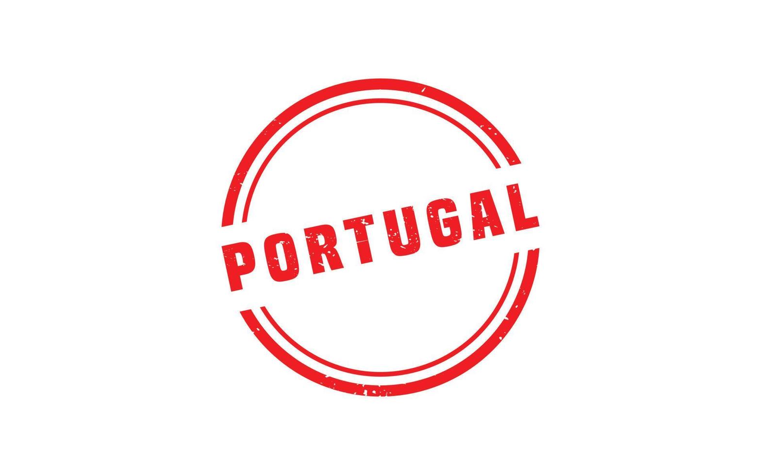 borracha de carimbo de portugal com estilo grunge em fundo branco vetor