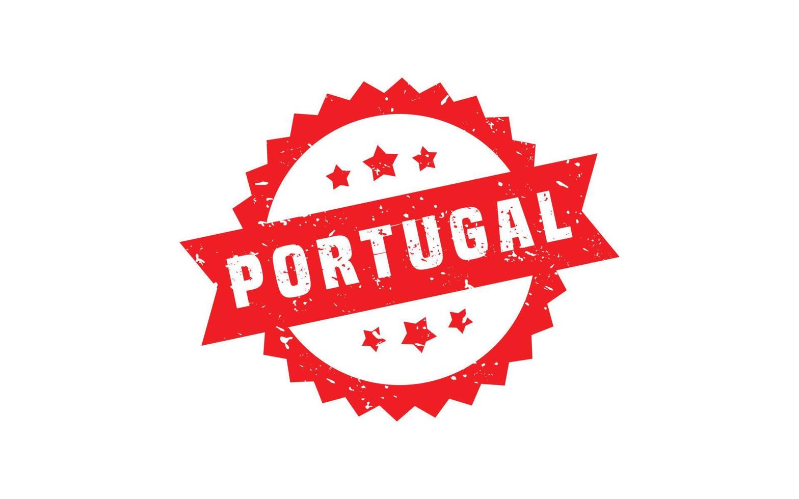 borracha de carimbo de portugal com estilo grunge em fundo branco vetor