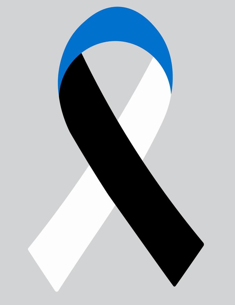 Bandeira 3D da Estônia na faixa de opções. vetor