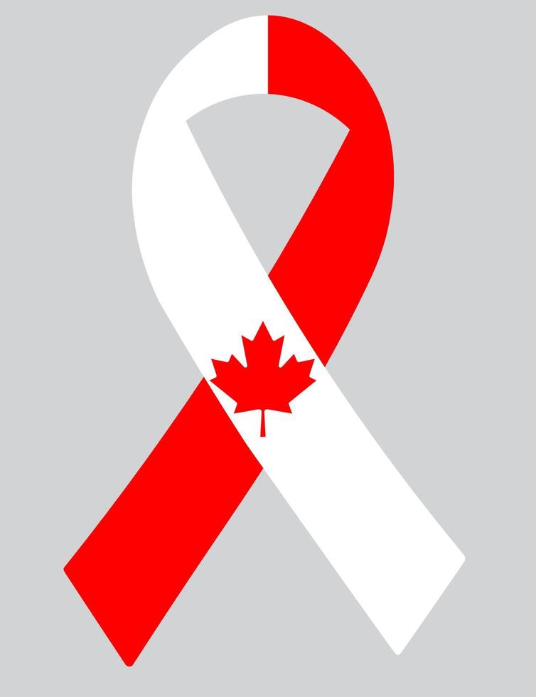 Bandeira 3D do Canadá na faixa de opções. vetor