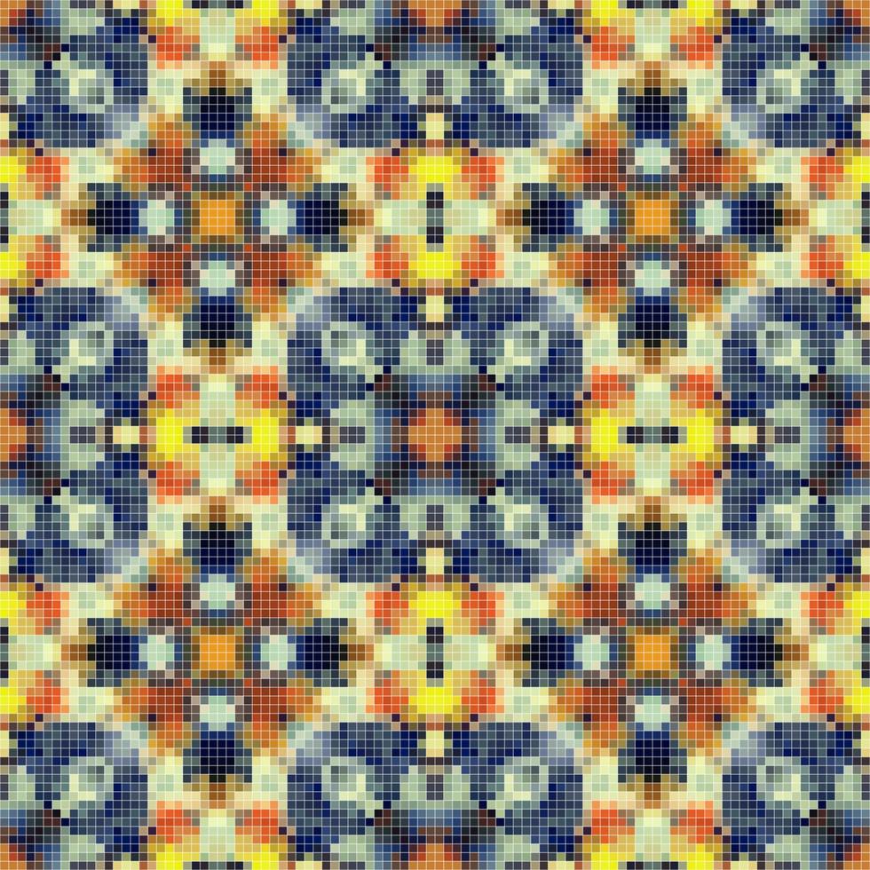 design de padrão sem costura em mosaico mediterrâneo, design têxtil repetido. estampa de tecido vetor