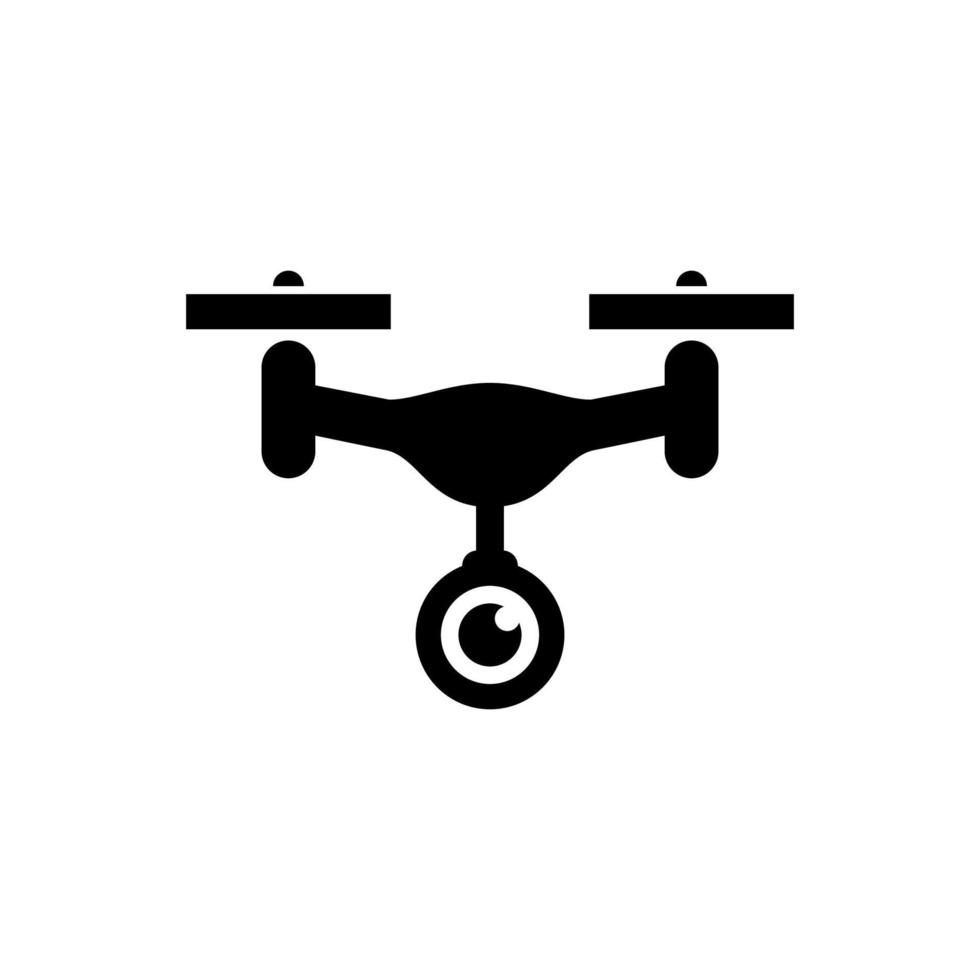 ilustração do logotipo do design gráfico do ícone da câmera aérea do drone vetor