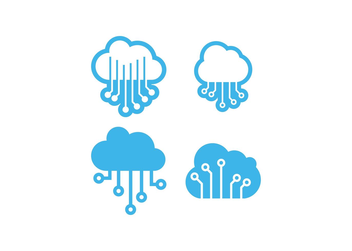 ilustração em vetor modelo de design de ícone de nuvem
