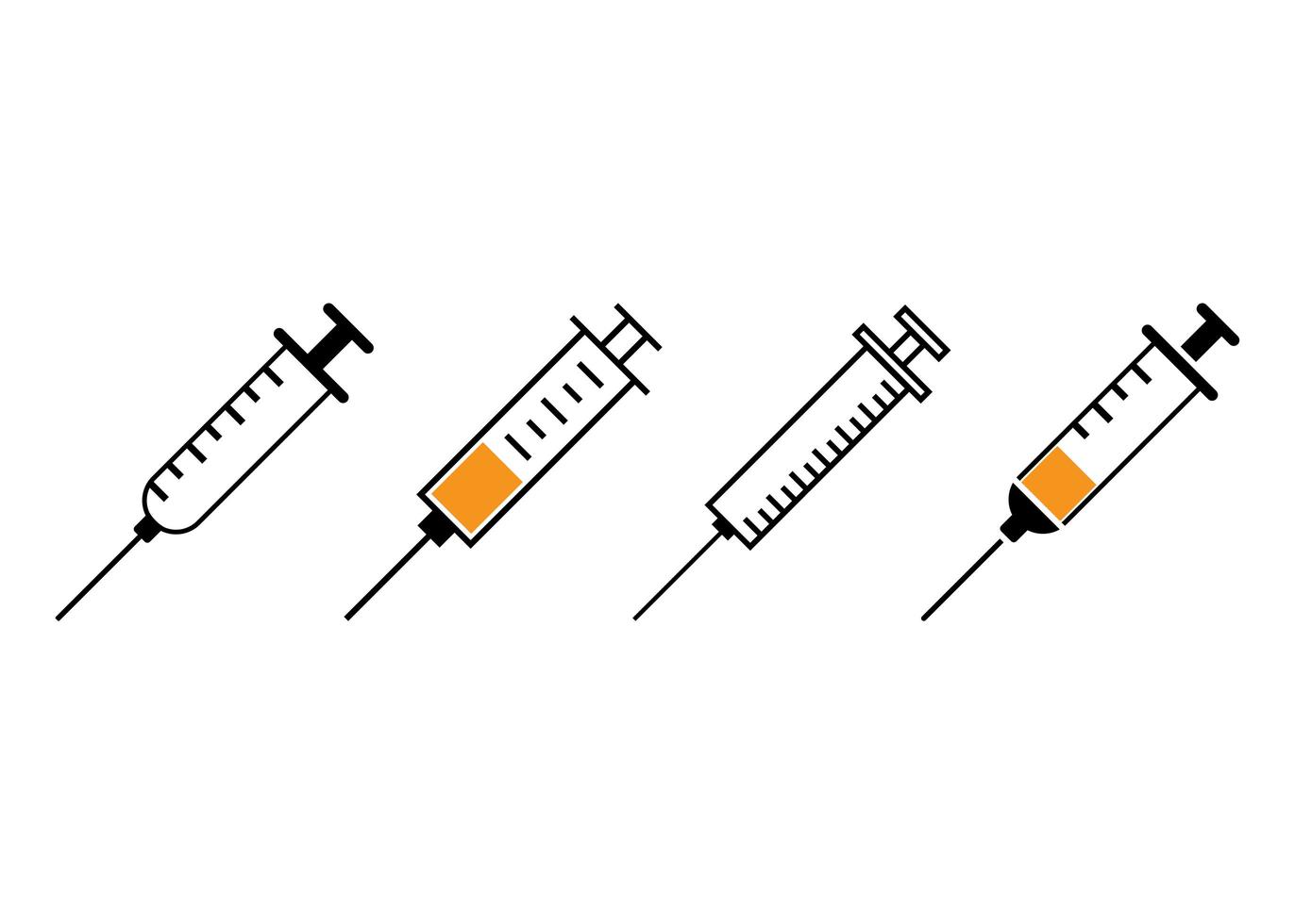 ilustração em vetor modelo de design de ícone de seringa