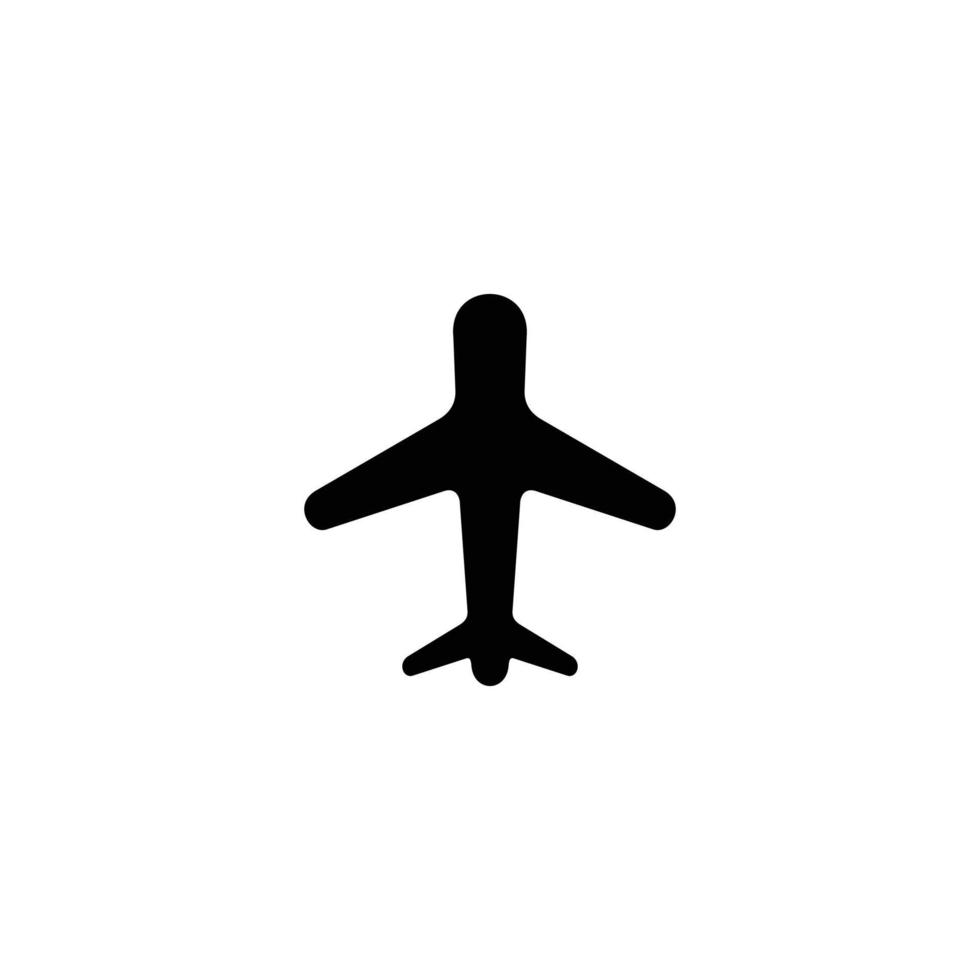 vetor de ícone plano simples de avião