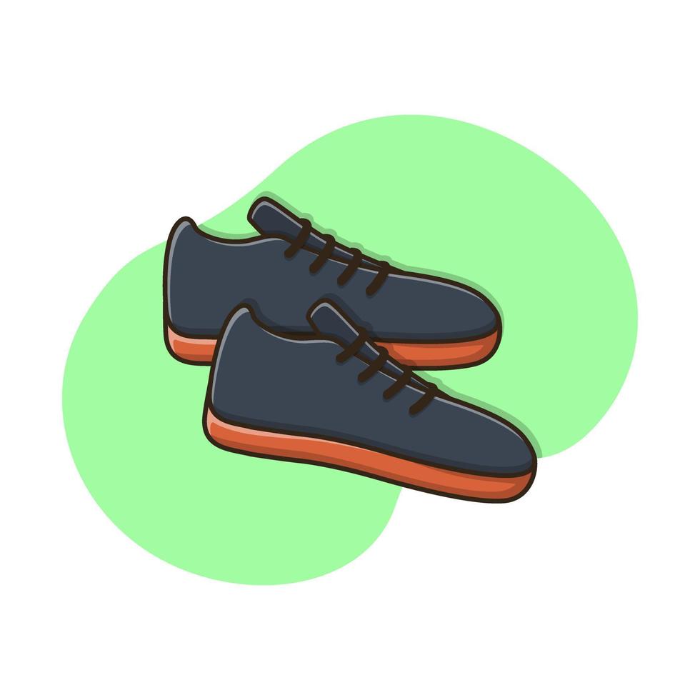 ilustração de design vetorial de sapatos de calçado esportivo vetor