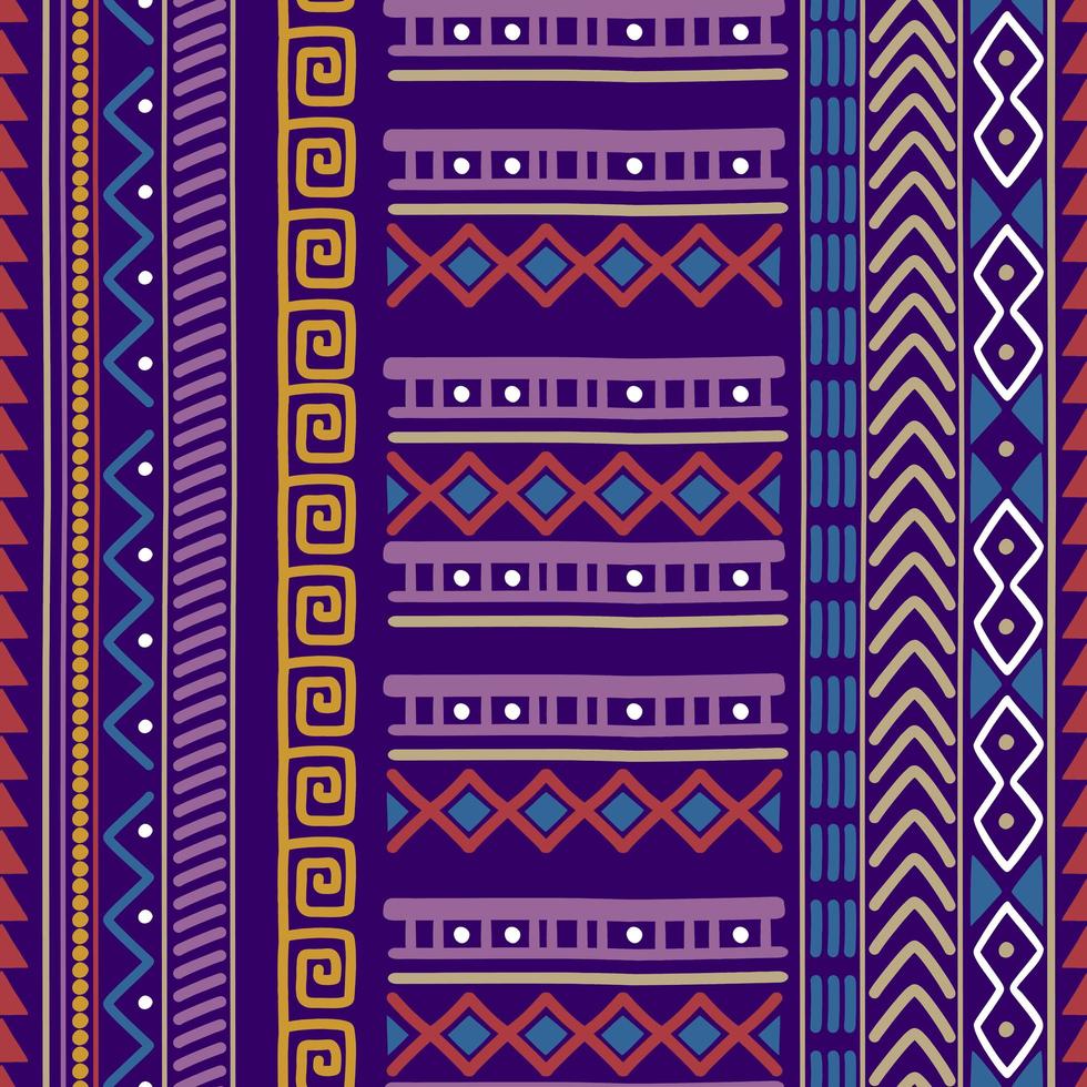 conjunto de textura tribal vetor sem emenda. os motivos étnicos agrupam a textura perfeita.