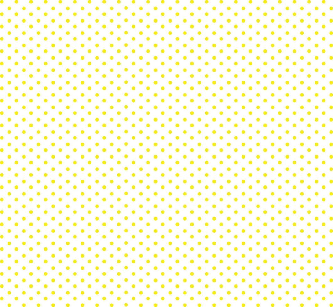 padrão de bolinhas monocromáticas sem emenda do vetor eps10. fundo do círculo pontilhado amarelo