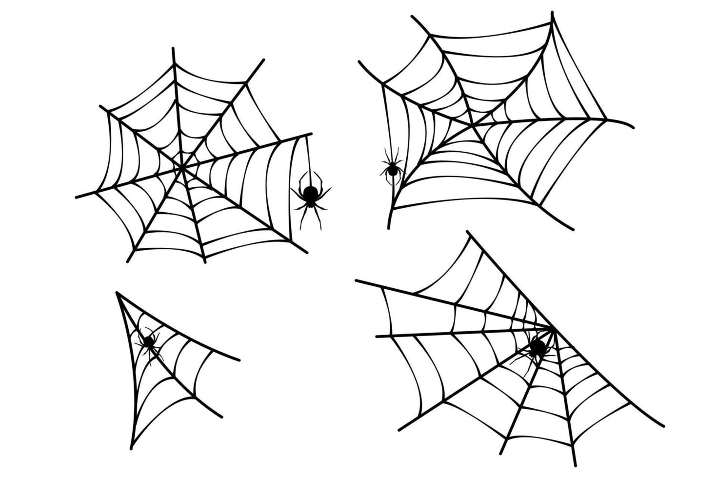 ilustração vetorial de teia de aranha vetor