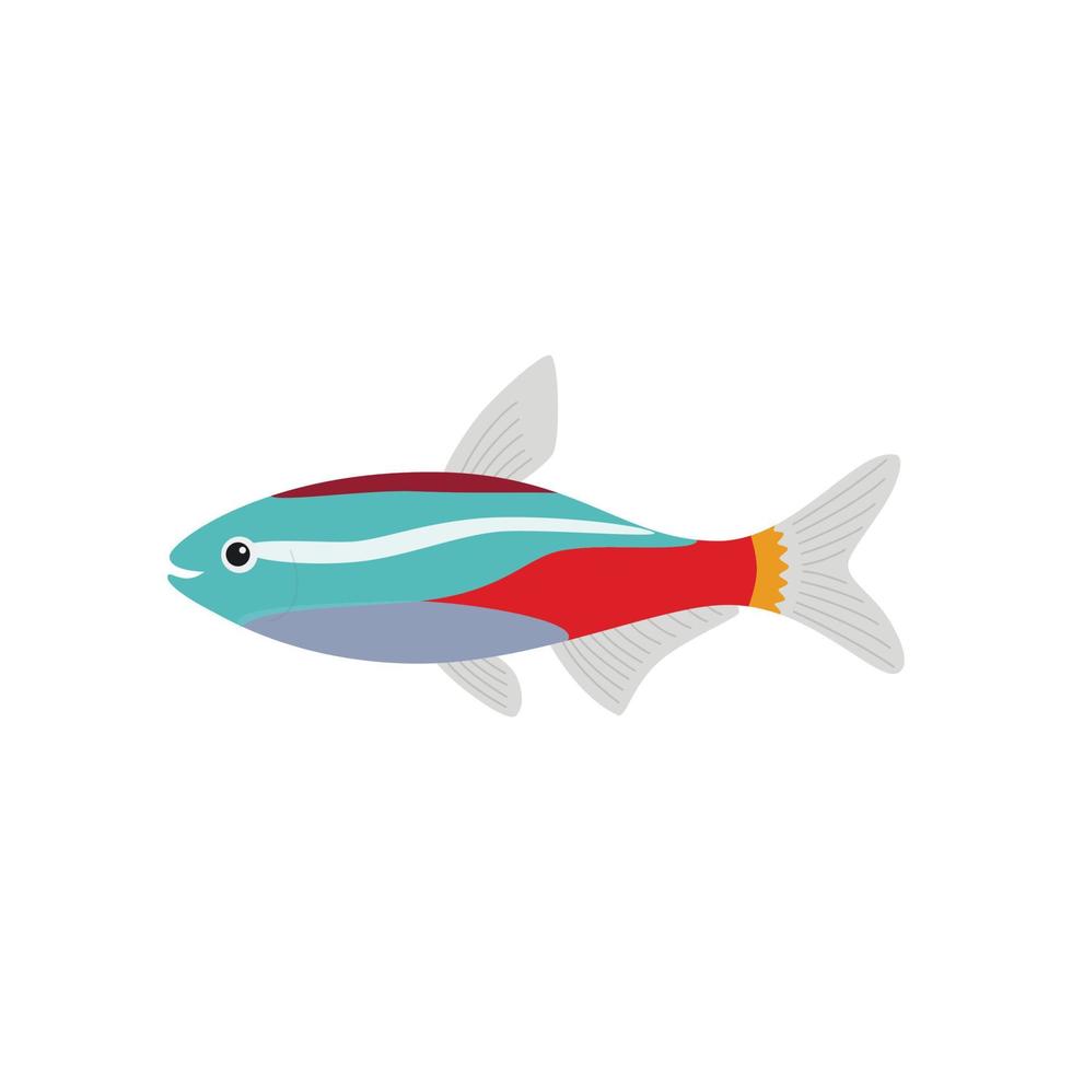 ilustração de peixe neon vetor