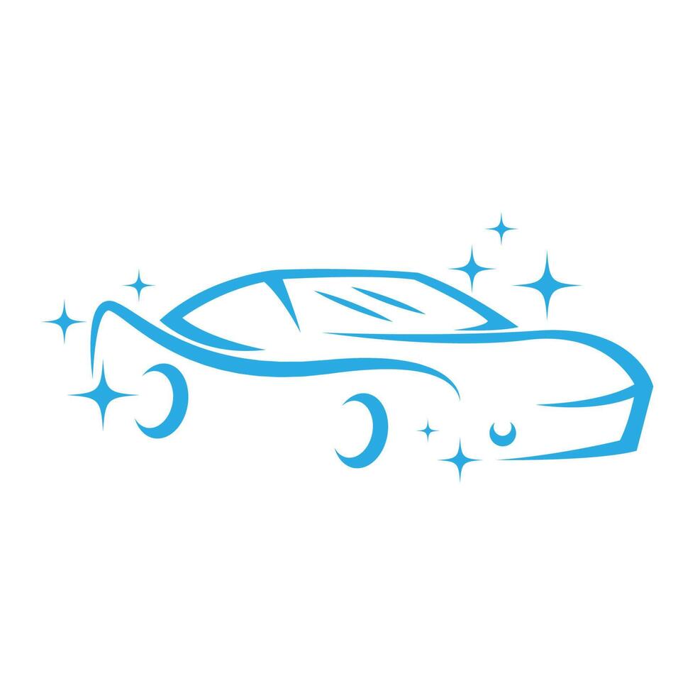 design de ícone do logotipo do serviço de lavagem de carros vetor