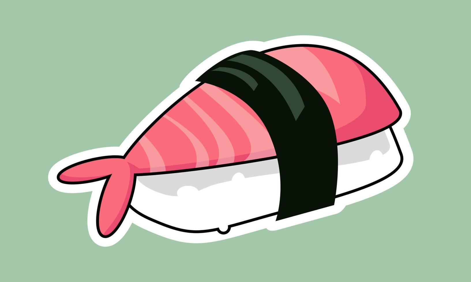 modelo de vetor grátis de comida japonesa de ícone de sushi