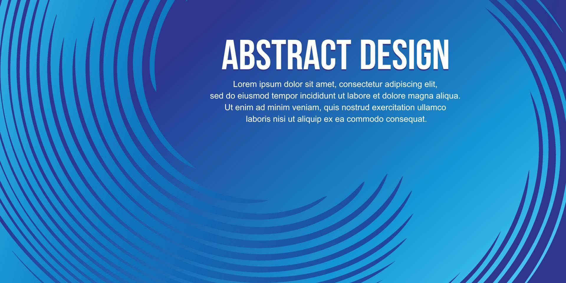 conceito de giro de fundo abstrato com design de cor azul vetor