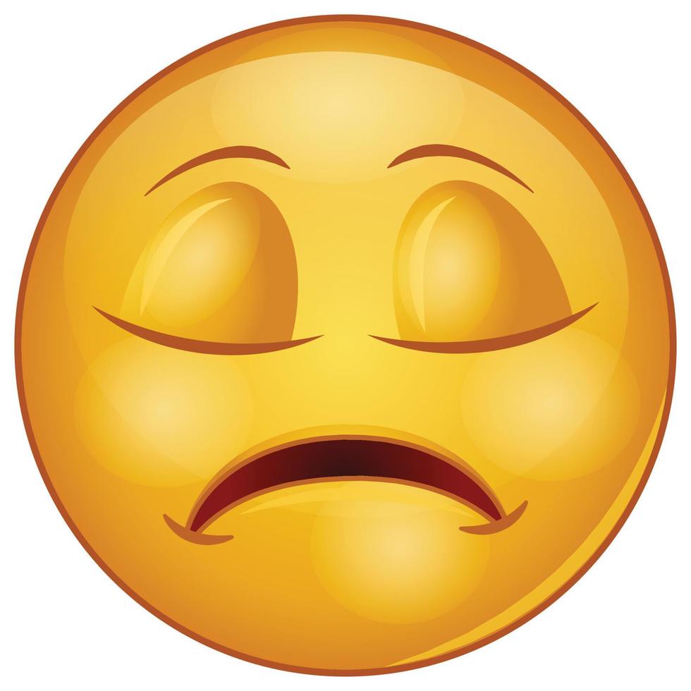 ícone de cor gradiente para rosto emoji. vetor