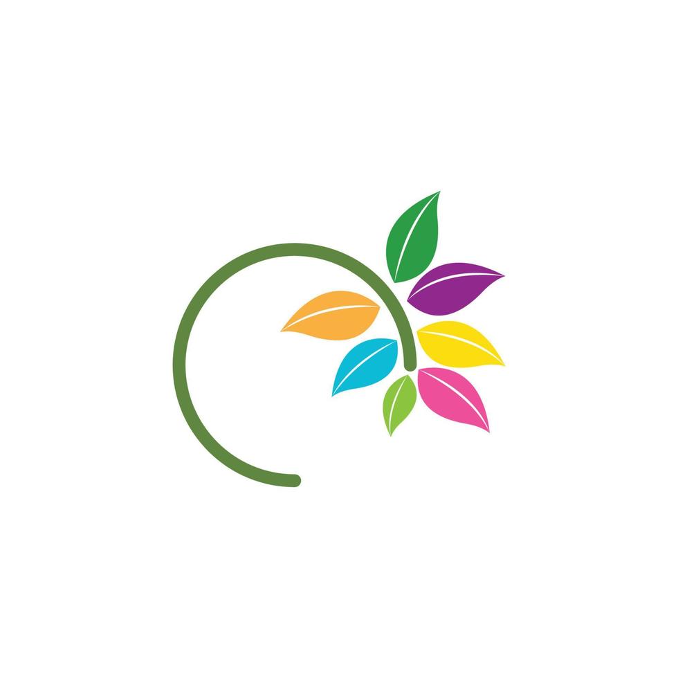 modelo abstrato de logotipo de flor vetor