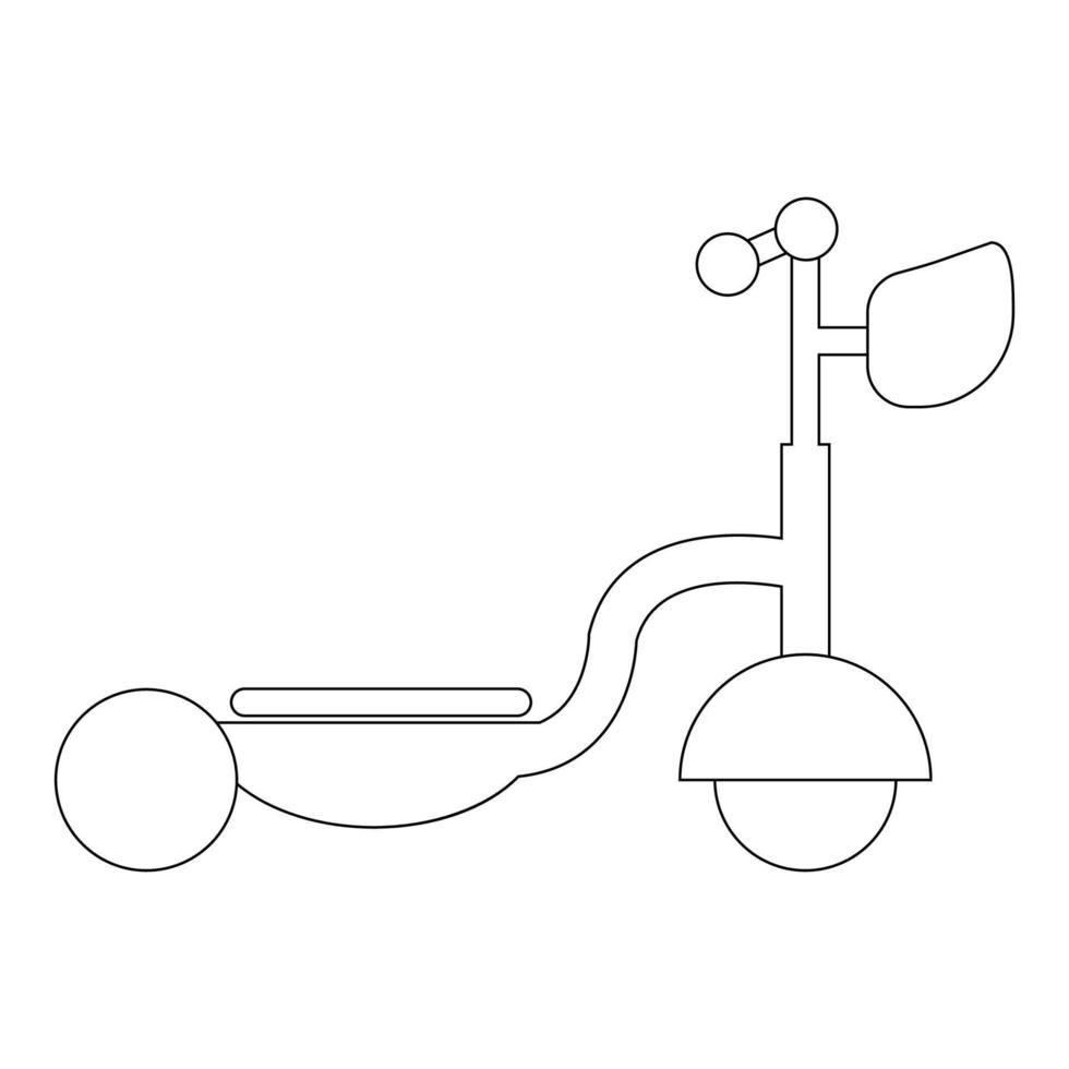 vetor de ilustração de logotipo de scooter