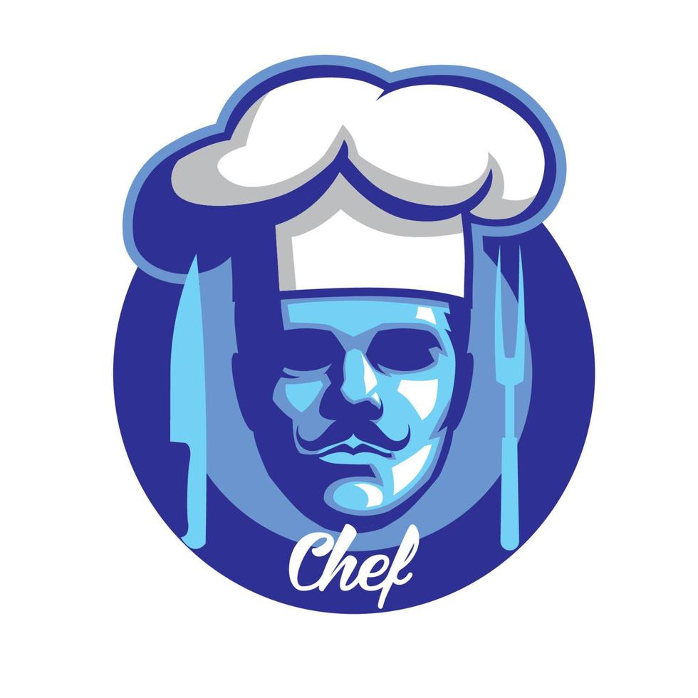 mascote do chef vetor