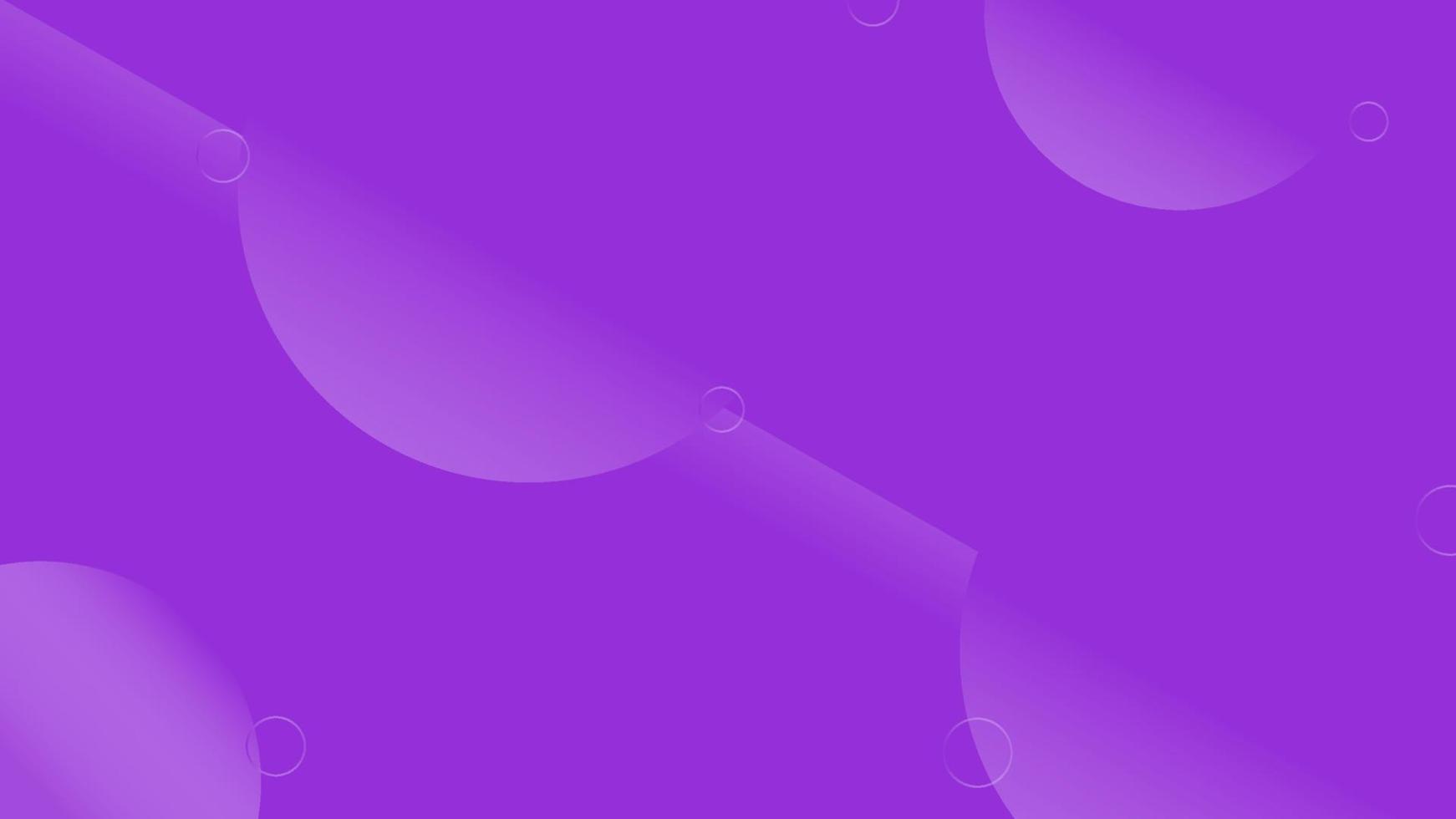 fundo abstrato roxo com formas dinâmicas de círculos. adequado para página de destino, banner ou apresentação vetor