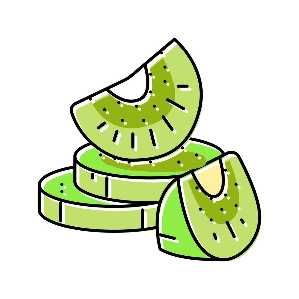 ilustração em vetor ícone de cor doce kiwi