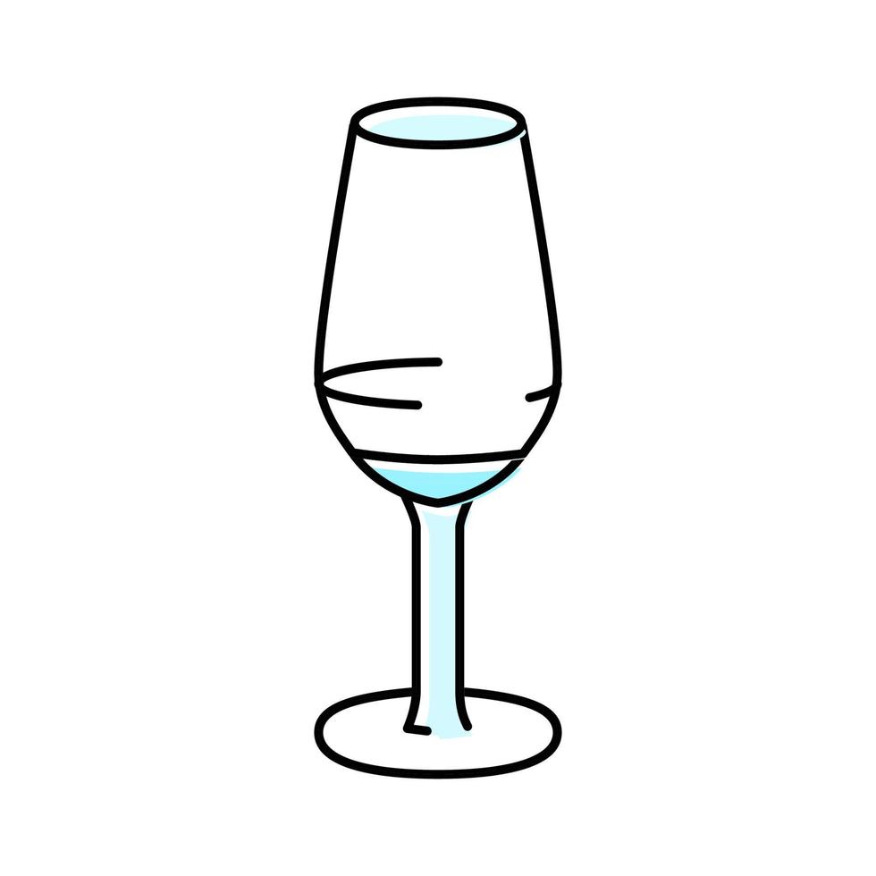 ilustração em vetor ícone de cor de copo de vinho líquido