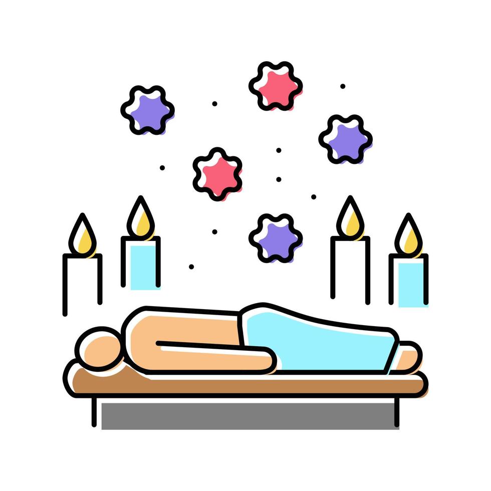 ilustração em vetor ícone de cor de tratamento de spa