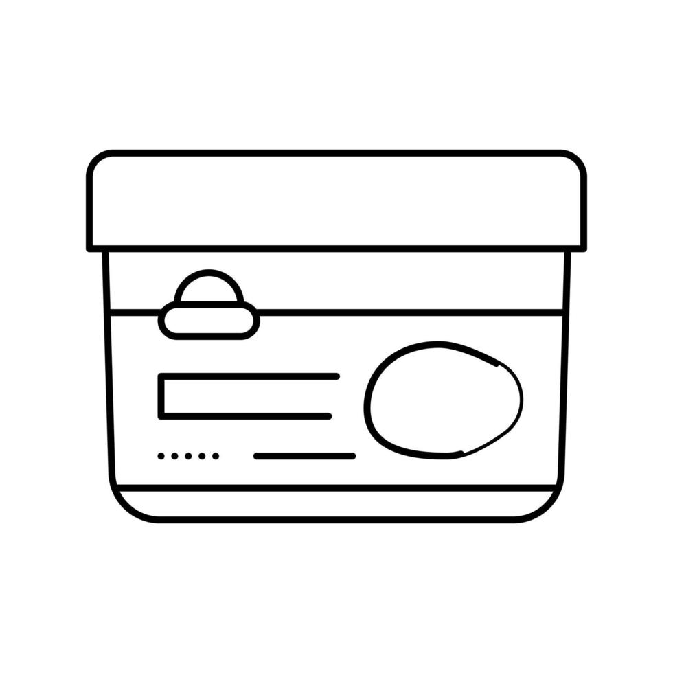ilustração em vetor ícone da linha de frutas de manga manteiga