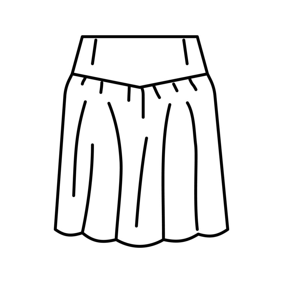 ilustração vetorial de ícone de linha de saia de canga vetor
