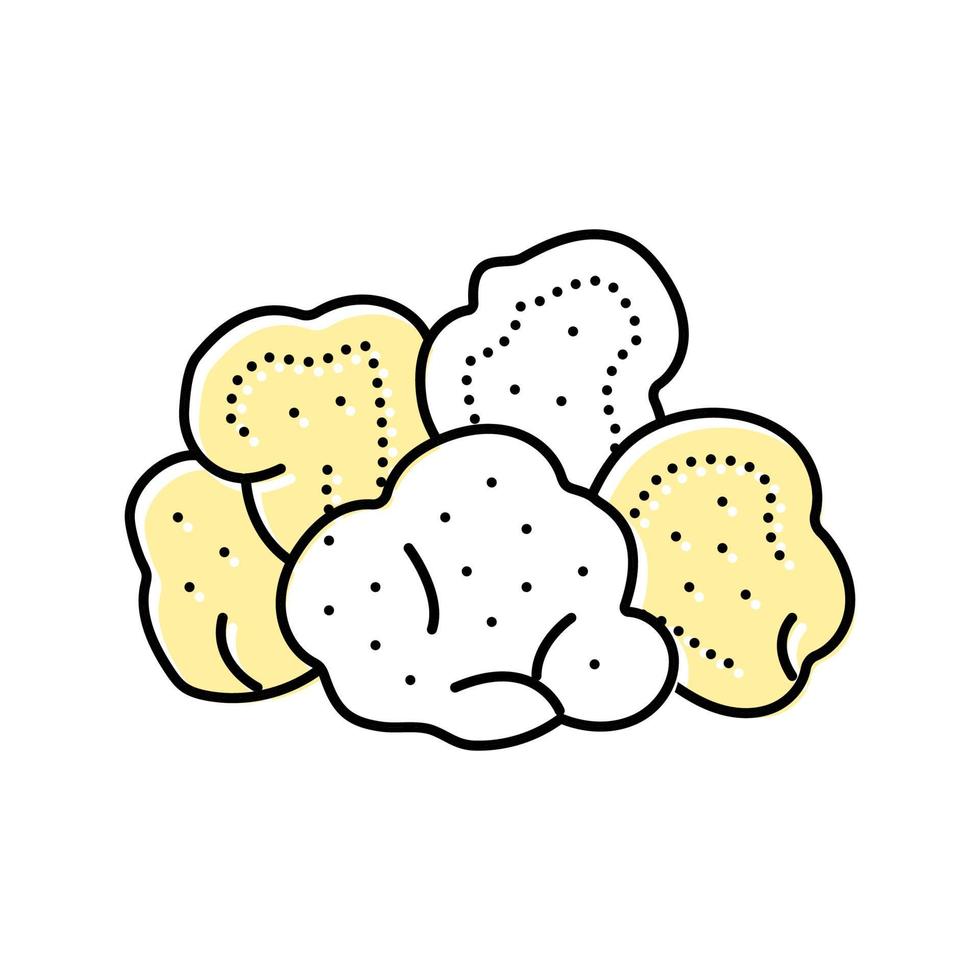 ilustração em vetor ícone de cor de cogumelo de juba de leões