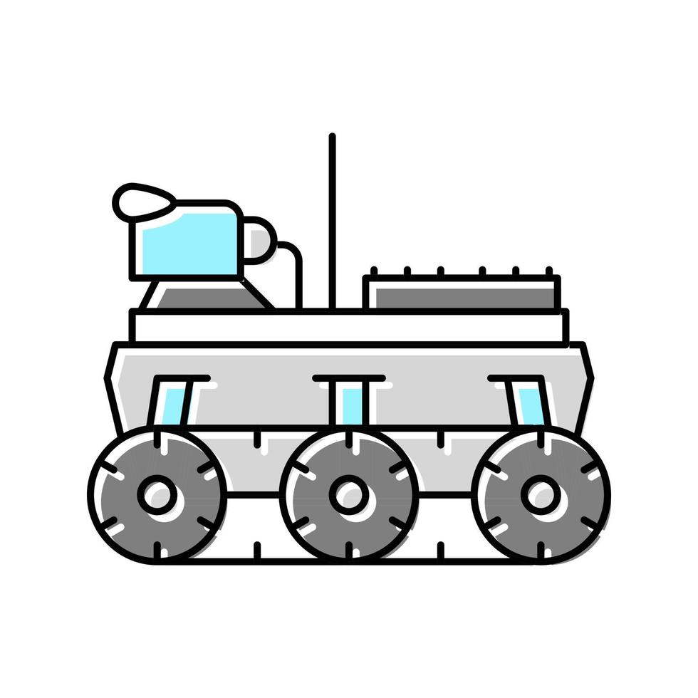 ilustração vetorial de ícone de cor de robô autônomo vetor