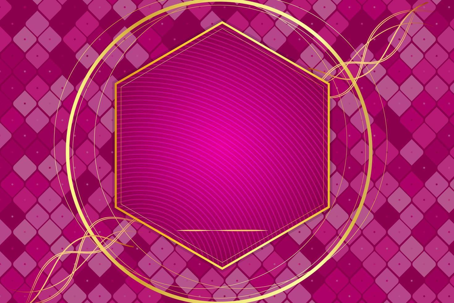 fundo abstrato de luxo moderno com elementos de linha dourada fundo gradiente rosa moderno para design vetor