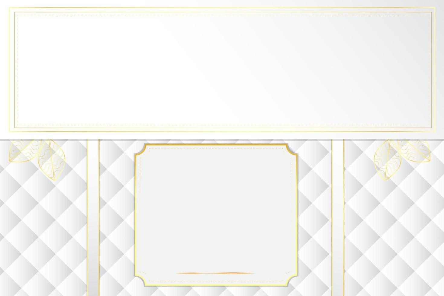 fundo abstrato de luxo moderno com elementos de linha dourada. fundo cinza e branco moderno para design vetor