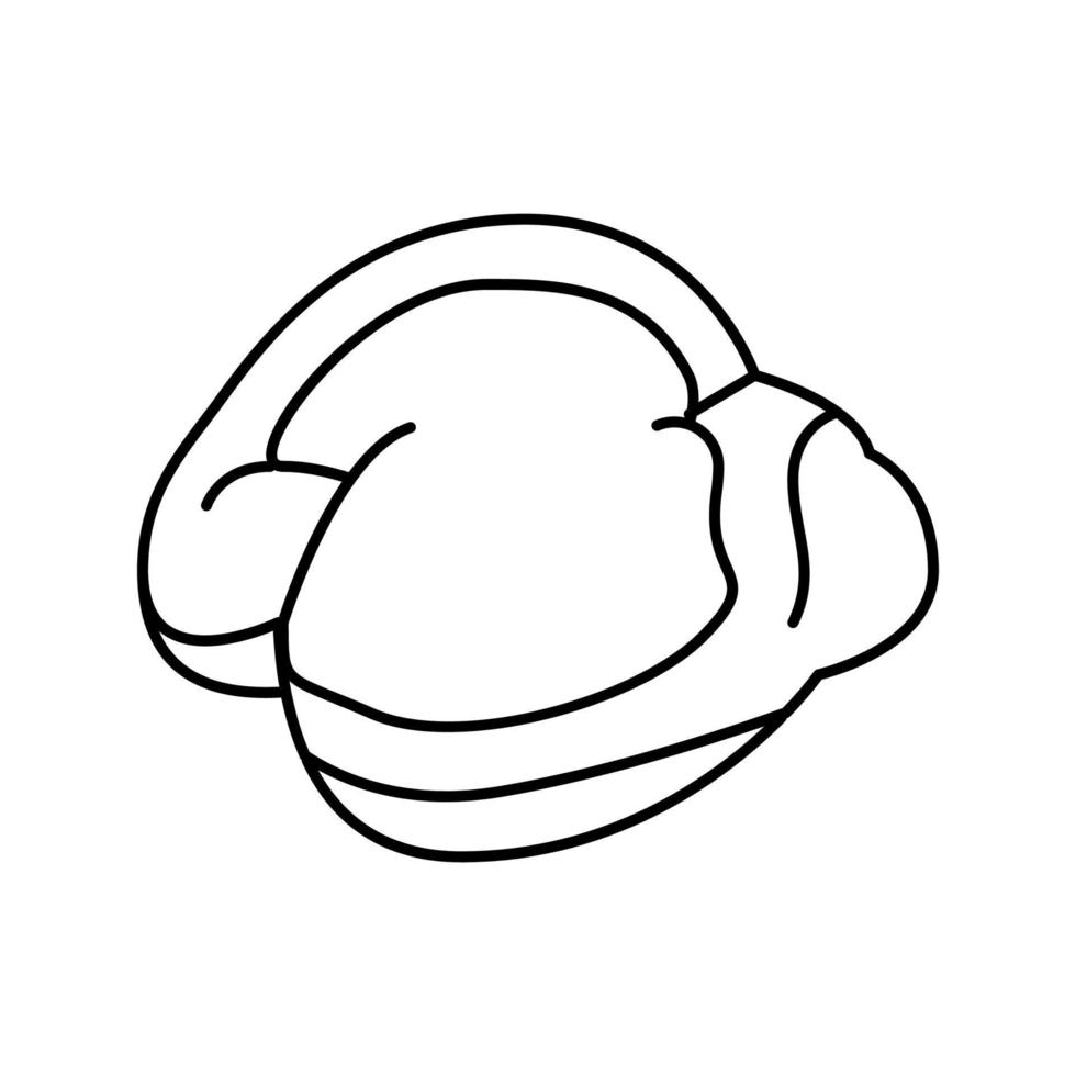 ilustração em vetor ícone de linha de frango moela