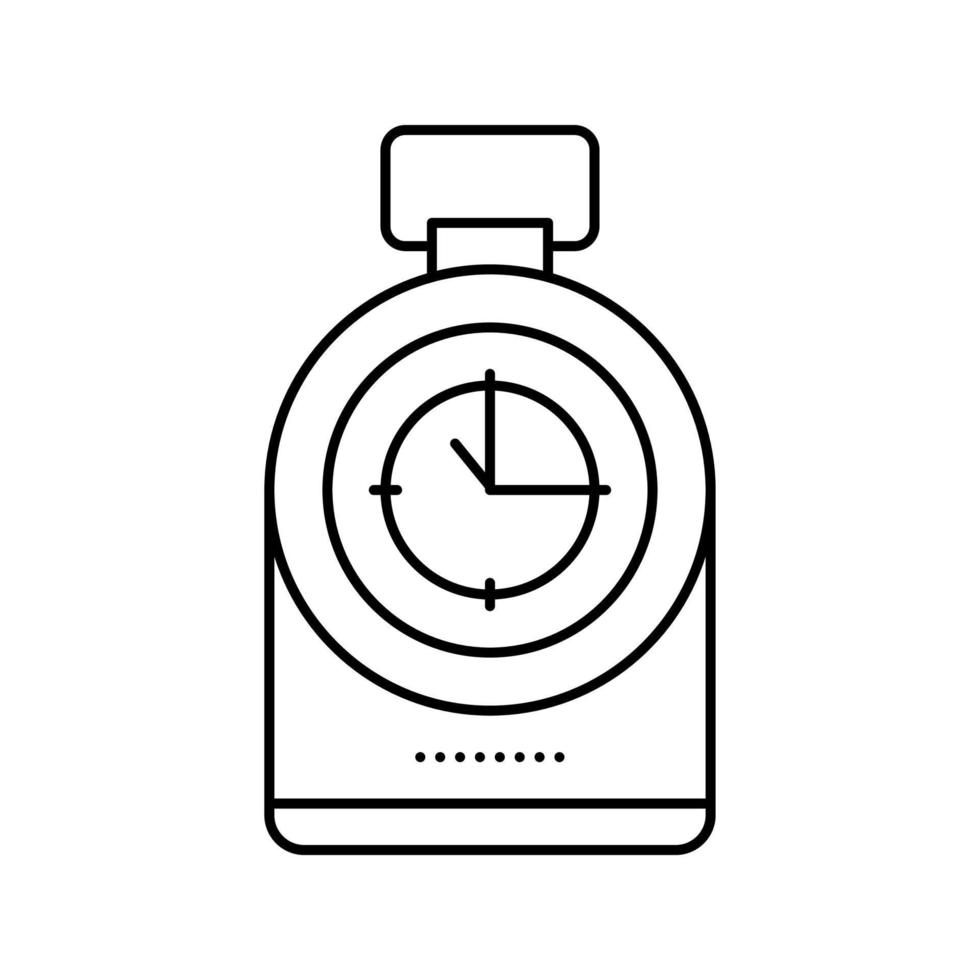 ilustração vetorial de ícone de linha de ferramenta de bússola vetor