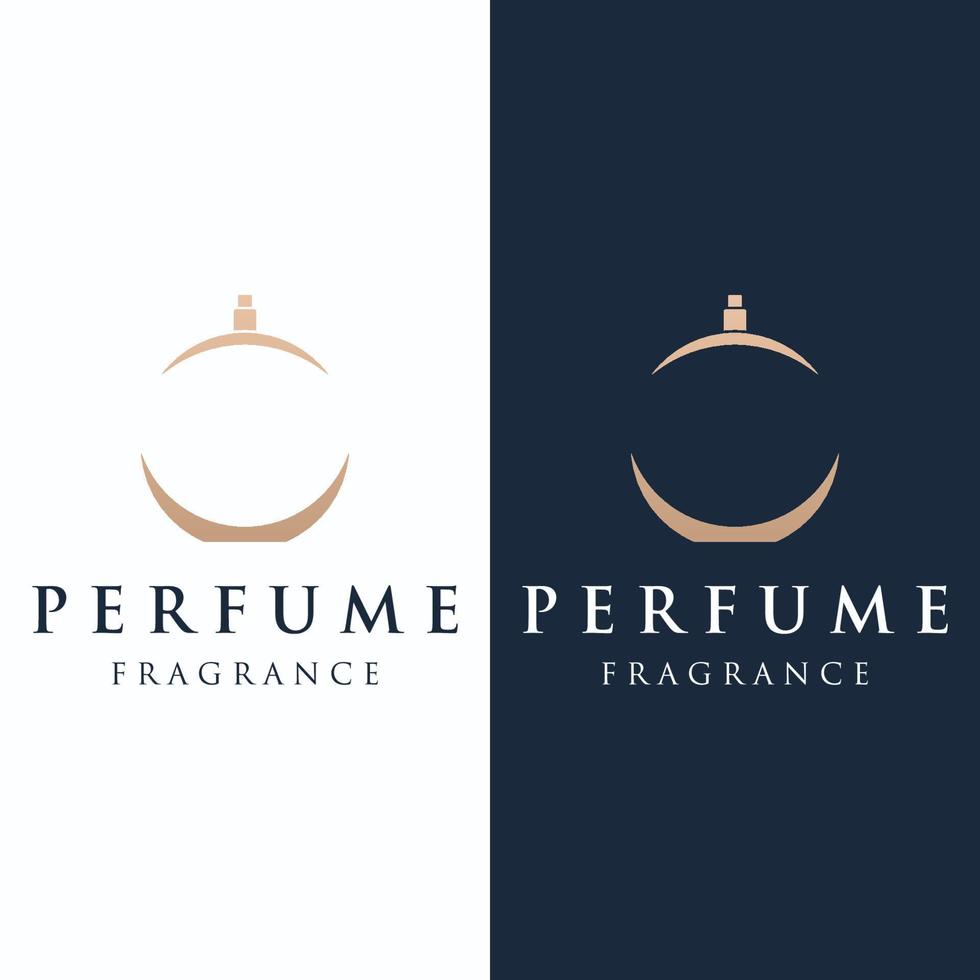 design de logotipo criativo cosmético de perfume de perfume de luxo isolado pode ser usado para negócios, empresas, cosméticos e perfumarias. vetor