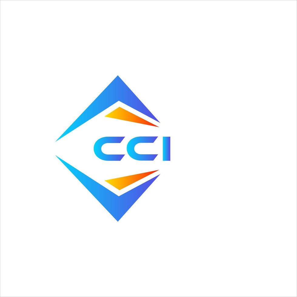 design de logotipo de tecnologia abstrata cci em fundo branco. conceito criativo do logotipo da carta inicial cci. vetor