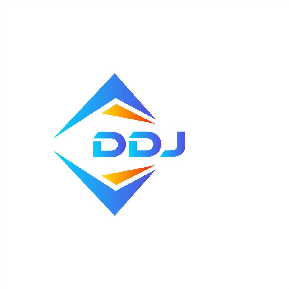 design de logotipo de tecnologia abstrata ddj em fundo branco. ddj conceito criativo do logotipo da carta inicial. vetor