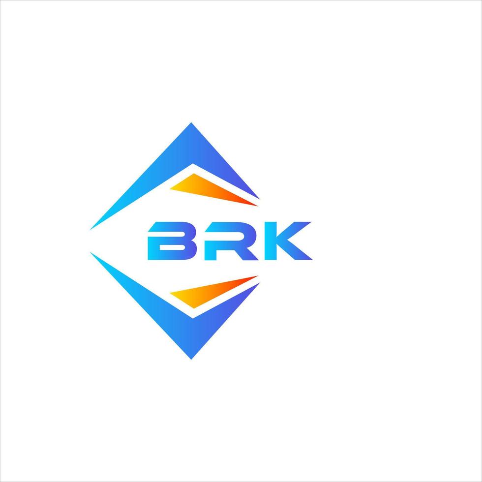 Brk design de logotipo de tecnologia abstrata em fundo branco. brk conceito criativo do logotipo da carta inicial. vetor