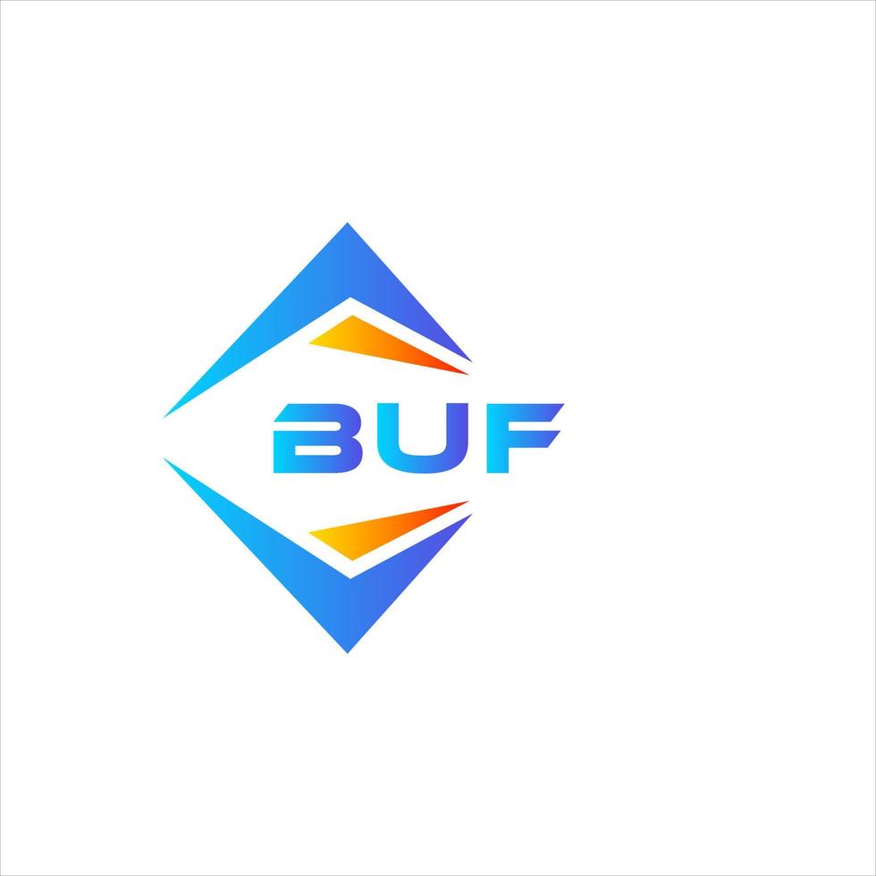 buf design de logotipo de tecnologia abstrata em fundo branco. buf conceito criativo do logotipo da carta inicial. vetor