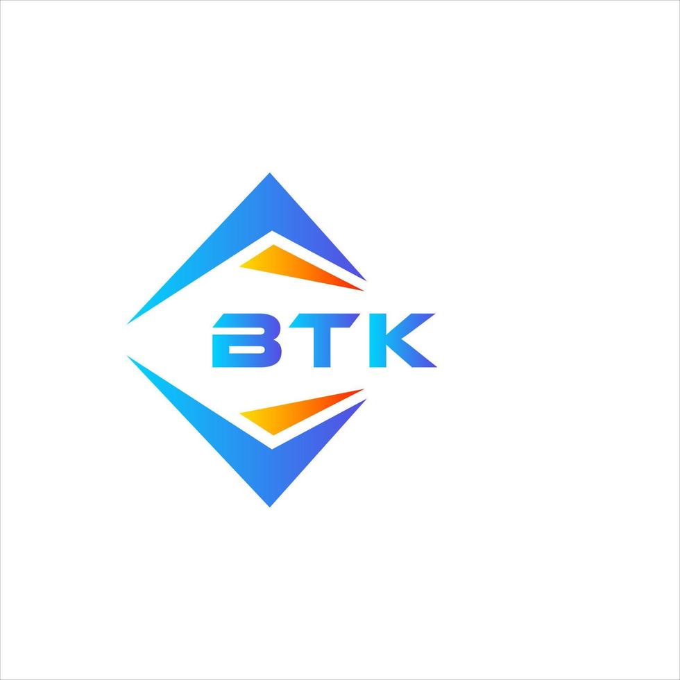 btk design de logotipo de tecnologia abstrata em fundo branco. btk conceito criativo do logotipo da carta inicial. vetor