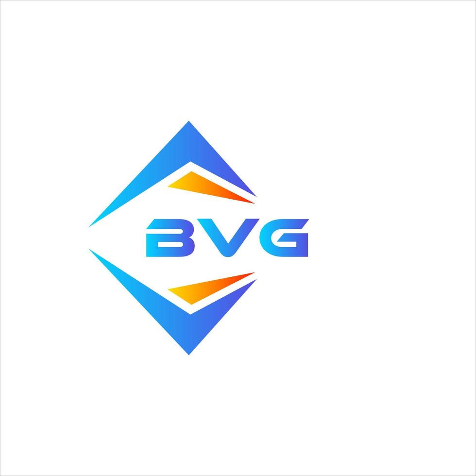 bvg design de logotipo de tecnologia abstrata em fundo branco. conceito de logotipo de carta de iniciais criativas bvg. vetor