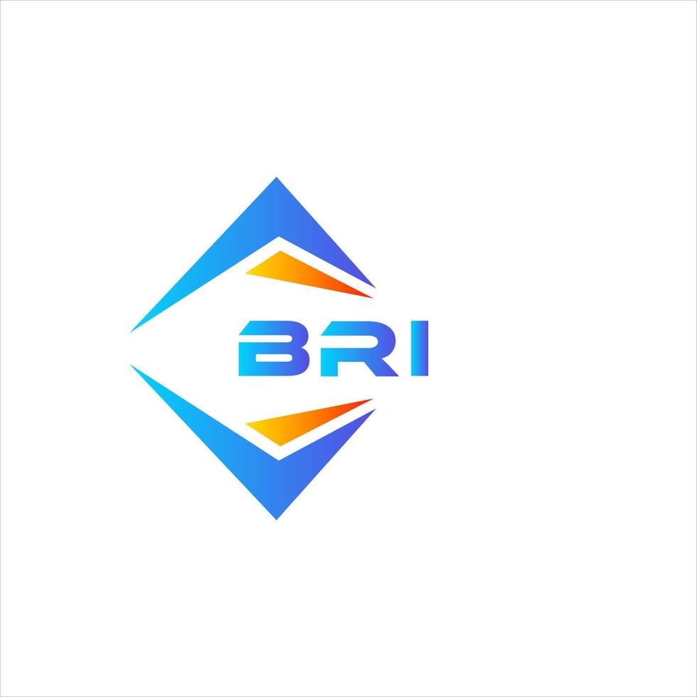 bri design de logotipo de tecnologia abstrata em fundo branco. bri conceito criativo do logotipo da carta inicial. vetor