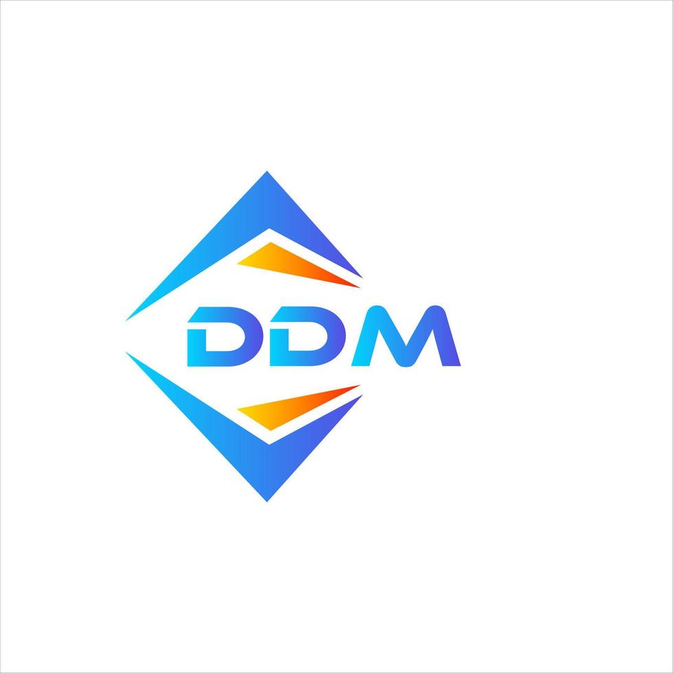 design de logotipo de tecnologia abstrata ddm em fundo branco. conceito de logotipo de carta de iniciais criativas ddm. vetor