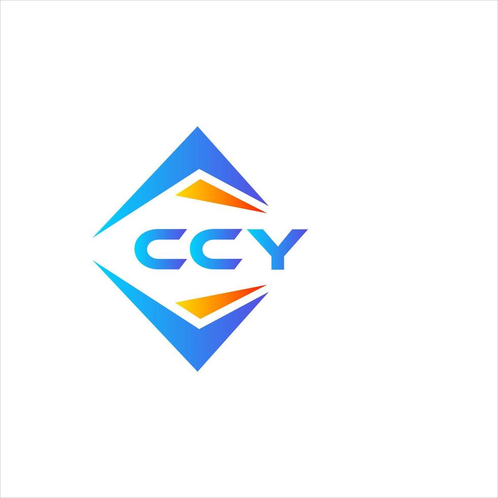 design de logotipo de tecnologia abstrata ccy em fundo branco. conceito de logotipo de carta de iniciais criativas ccy. vetor